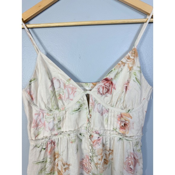 LoveShackFancy Maple Dress in Burnt Orange Size 10 - Picture 4 of 10